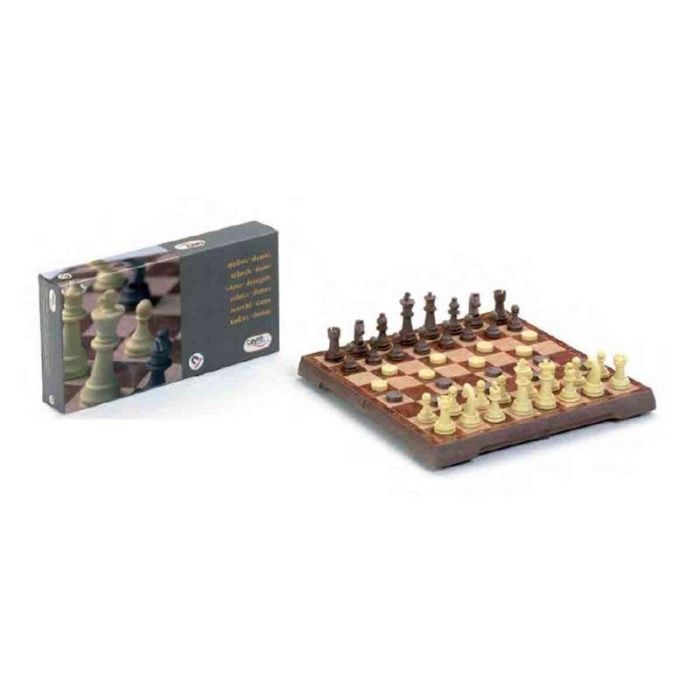 Cayro Juego de Ajedrez y Damas Magnético 24x24 cm Plástico 2 Jugadores 7+ años 7 Cayro Juego de Ajedrez y Damas Magnético 24x24 cm Plástico 2 Jugadores 7+ años 7