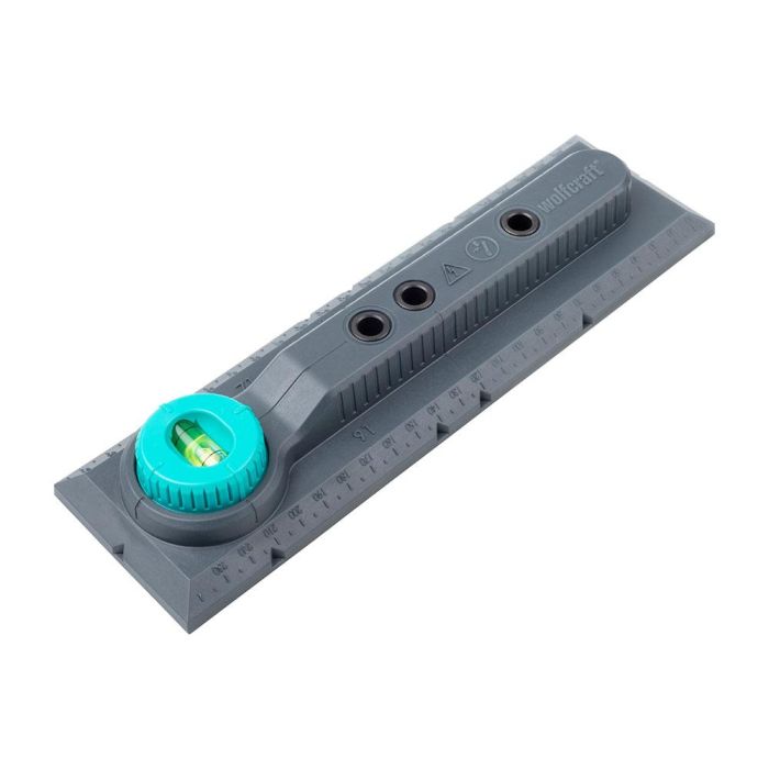 Wolfcraft 5976000 Plantilla de Perforación Electricidad para Medidas 71 y 91 mm para Instalación de Interruptores y Cajas de Enchufe en Ladrillo con Nivel de Burbuja 1 Wolfcraft 5976000 Plantilla de Perforación Electricidad para Medidas 71 y 91 mm para Instalación de Interruptores y Cajas de Enchufe en Ladrillo con Nivel de Burbuja 1