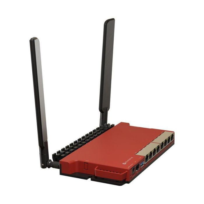 Mikrotik Router WiFi L009UiGS-2HaxD-IN, WiFi 6 AX600 574Mbps, 8 Puertos Gigabit, SFP, PoE, ARM Dual Core 3 Mikrotik Router WiFi L009UiGS-2HaxD-IN, WiFi 6 AX600 574Mbps, 8 Puertos Gigabit, SFP, PoE, ARM Dual Core 3