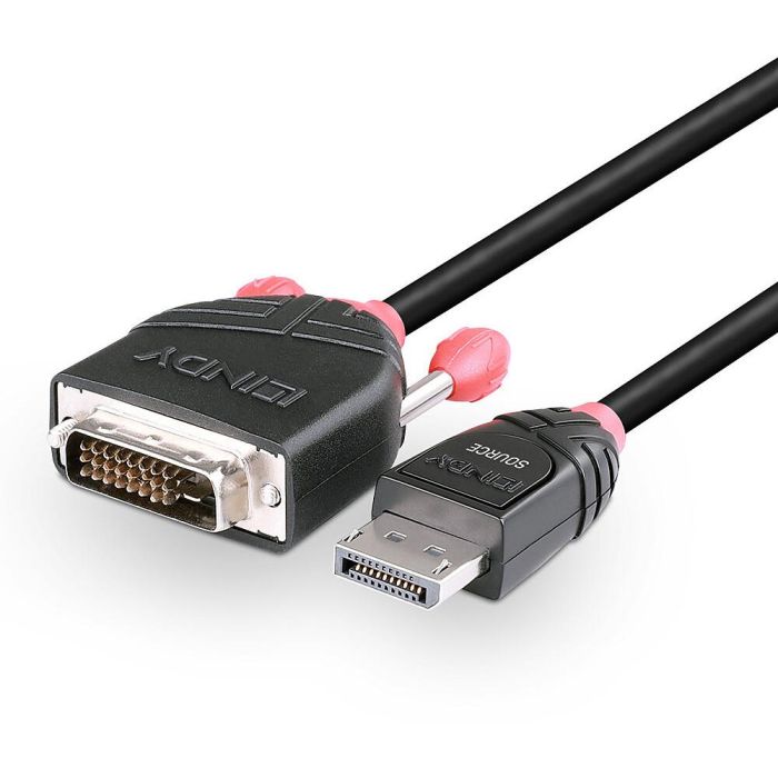 Lindy Cable DisplayPort a DVI-D 1m - Conecta PC/Laptop a Monitor DVI con Resolución 1920x1200@60Hz para Extensión de Escritorio 4 Lindy Cable DisplayPort a DVI-D 1m - Conecta PC/Laptop a Monitor DVI con Resolución 1920x1200@60Hz para Extensión de Escritorio 4