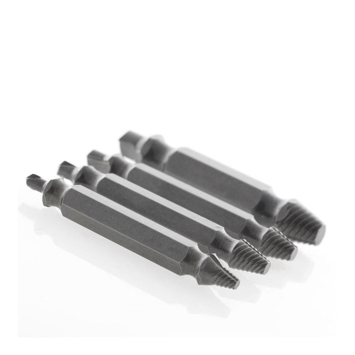 Brocas para Extraer Tornillos Dañados InnovaGoods 4 Unidades 1 Brocas para Extraer Tornillos Dañados InnovaGoods 4 Unidades 1