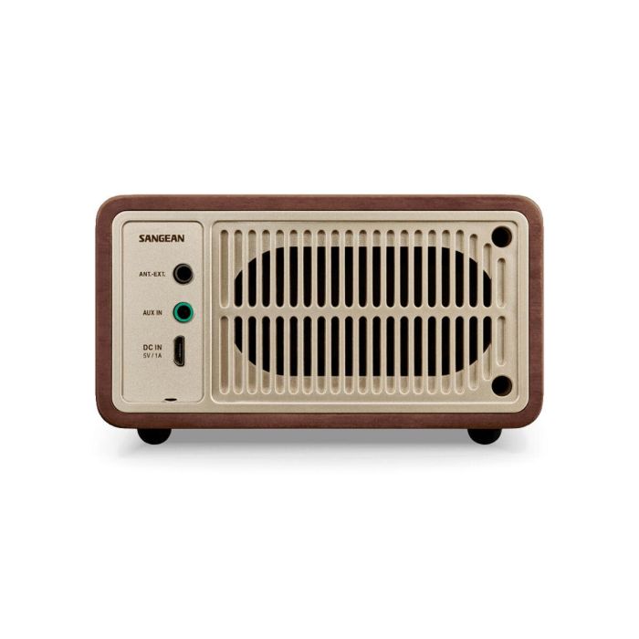 Radio Portátil Bluetooth Sangean Retro Madera FM 5