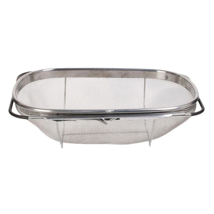 Cook Concept Escurridor con Asas Extensibles de Acero, Adaptable a Fregaderos, 34.5x24.5x11 cm 2