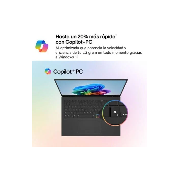 LG Portátil 15Z80T-G.AU88B Ryzen AI 7 350, 32GB RAM, 1TB SSD, Pantalla 15.6", Windows 11 1