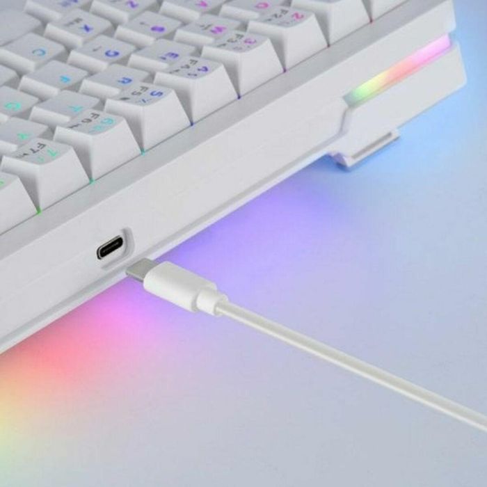 Teclado Gaming Mars Gaming MKMINIPROWYES Qwerty US Blanco 10 Teclado Gaming Mars Gaming MKMINIPROWYES Qwerty US Blanco 10