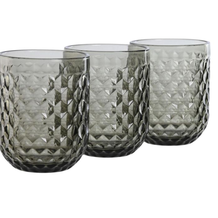 Vaso Basicos DKD Home Decor Gris 8 x 10 x 8 cm Set de 6 3 Vaso Basicos DKD Home Decor Gris 8 x 10 x 8 cm Set de 6 3