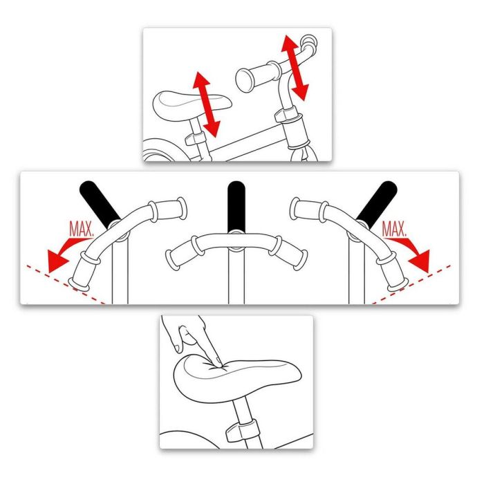 SKIDS CONTROL Bicicleta de equilibrio con reposapiés Verde 10 pulgadas, neumáticos EVA antipinchazos, marco de acero y sillín/manillar ajustables 3
