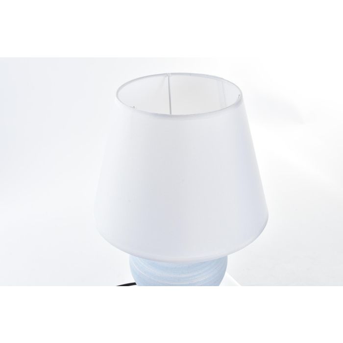 DKD Home Decor Lámpara de Sobremesa Scandi Bicolor Cerámica Poliéster, E14 25W, 25x25x38 cm, Juego de 2 3 DKD Home Decor Lámpara de Sobremesa Scandi Bicolor Cerámica Poliéster, E14 25W, 25x25x38 cm, Juego de 2 3