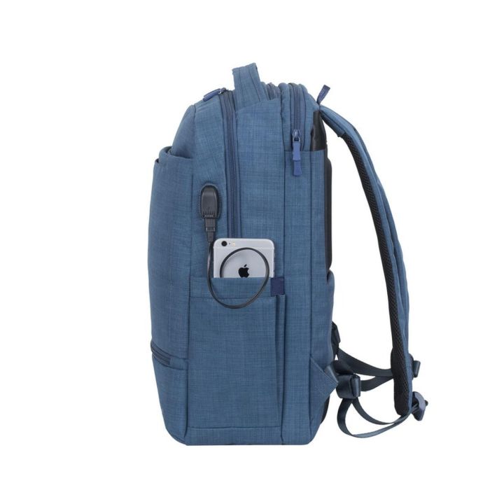 Maletín para Portátil Rivacase Biscayne Azul 17,3" 17" 6 Maletín para Portátil Rivacase Biscayne Azul 17,3" 17" 6