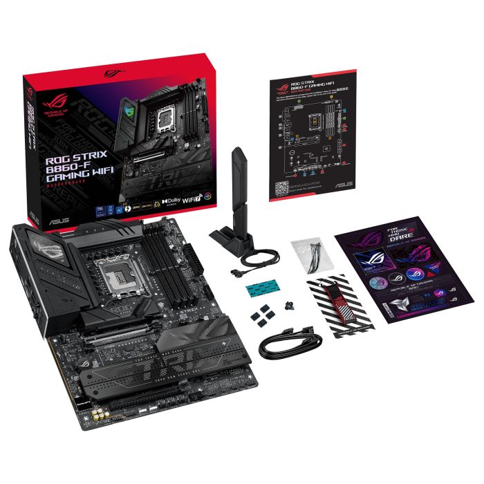 ASUS ROG STRIX B860-F GAMING WiFi Placa Base LGA 1851 Intel B860 DDR5 Wi-Fi 7 2.5Gb Ethernet ATX 4