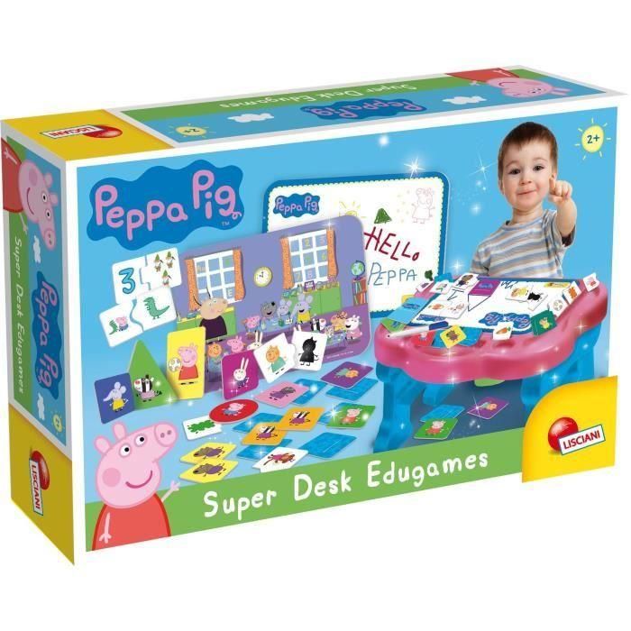 Lisciani Giochi Escritorio de Actividades Peppa Pig con 10 Juegos Educativos para Niños 2+ Años 0 Lisciani Giochi Escritorio de Actividades Peppa Pig con 10 Juegos Educativos para Niños 2+ Años 0