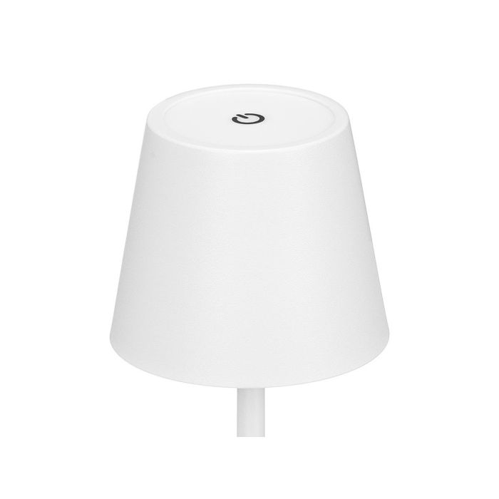 Giftdecor Lámpara Sobremesa Metal LED USB Blanco 11x26.5x11cm con 2 Tipos de Luz 3