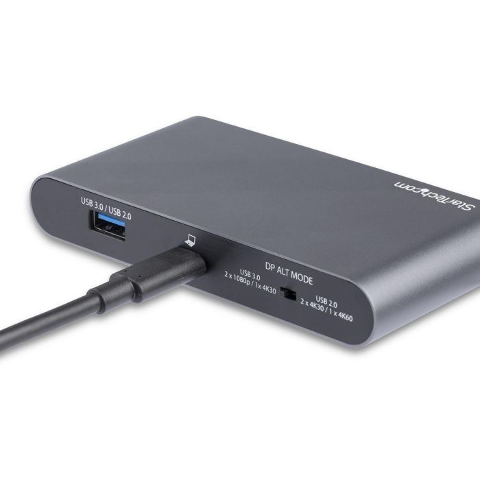Startechcom Docking Station 7 en 1 USB-C con Power Delivery, Dual DisplayPort, Ethernet Gigabit, 4K 60Hz, Compatible con Windows 5