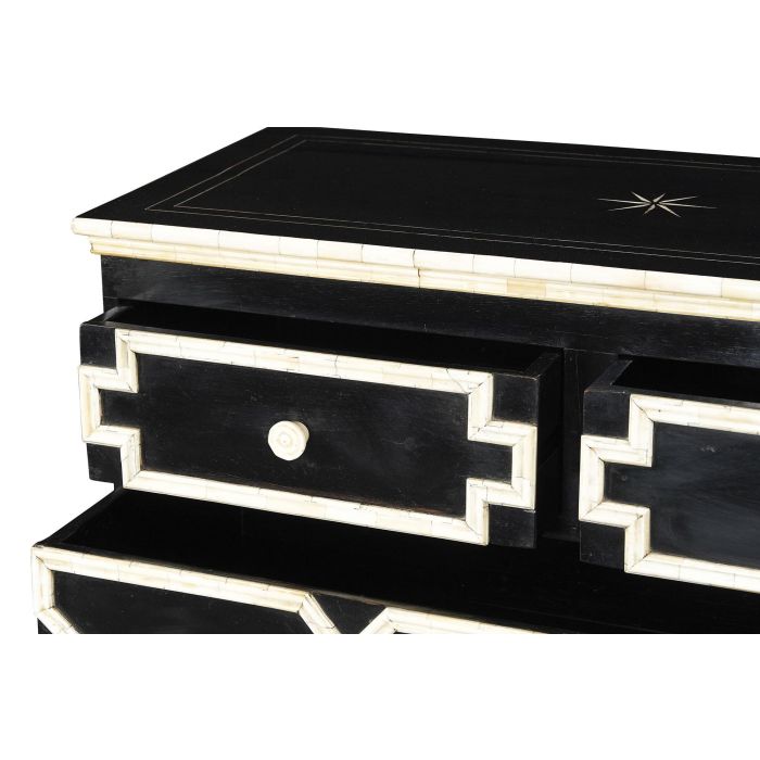 Cómoda Home ESPRIT Negro 111 x 51 x 99 cm 3 Cómoda Home ESPRIT Negro 111 x 51 x 99 cm 3