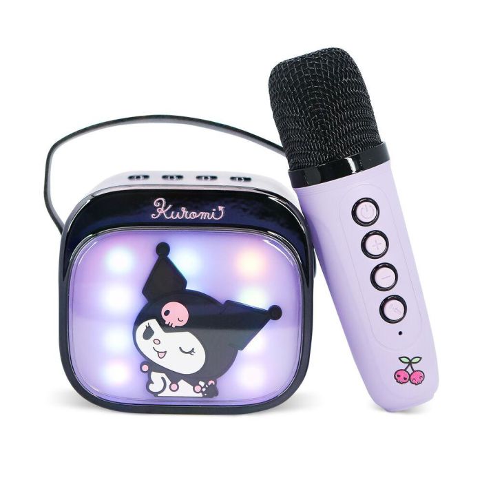 Altavoz y Micro Karaoke LED Kuromi Hello Kitty 3