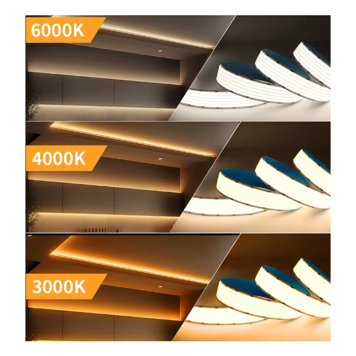 Tira Led 24VDC 36W COB 1680LEDs/M 2700Lm/M 6000ºK IP20 5 Metros 2 Tira Led 24VDC 36W COB 1680LEDs/M 2700Lm/M 6000ºK IP20 5 Metros 2