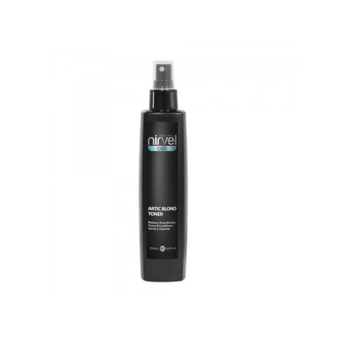 Nirvel Artic Blond Toner 250ml | Spray Acondicionador Matizador de Tonos Cálidos para Rubios Fríos