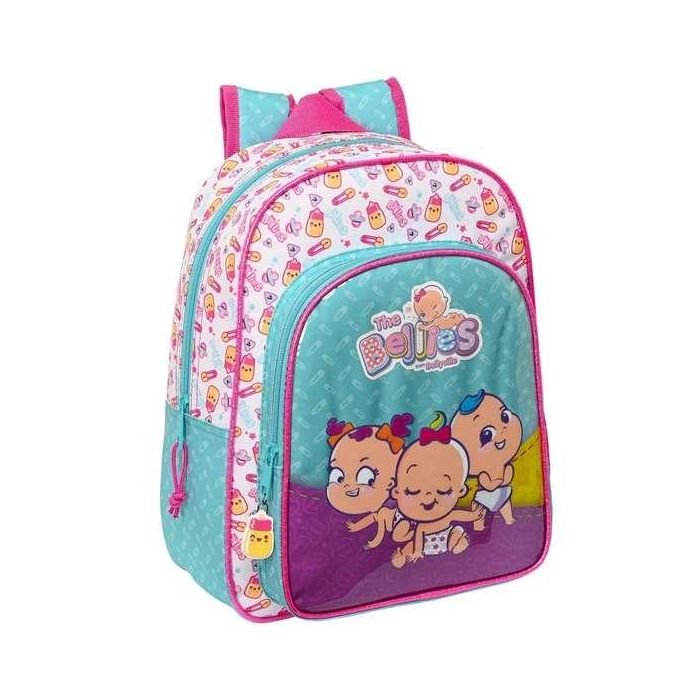 Mochila Escolar The Bellies 26 x 34 x 11 cm Morado Turquesa Blanco 3 Mochila Escolar The Bellies 26 x 34 x 11 cm Morado Turquesa Blanco 3