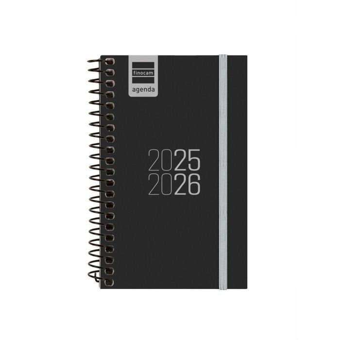 Finocam E3 Agenda Para Estudiantes Espiral 79x127 mm Negro 2025-2026 Finocam E3 Agenda Para Estudiantes Espiral 79x127 mm Negro 2025-2026
