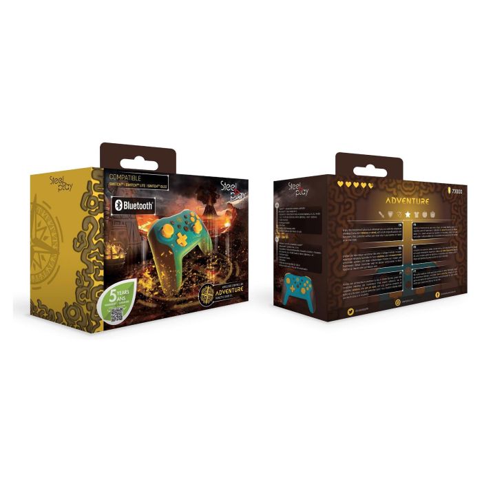 Steelplay LEXIP X Adventure Controller para Nintendo Switch/Switch Lite/OLED, Inalámbrico Bluetooth, Giroscopio, 10h Autonomía, Color Marrón/Turquesa/Amarillo 2 Steelplay LEXIP X Adventure Controller para Nintendo Switch/Switch Lite/OLED, Inalámbrico Bluetooth, Giroscopio, 10h Autonomía, Color Marrón/Turquesa/Amarillo 2