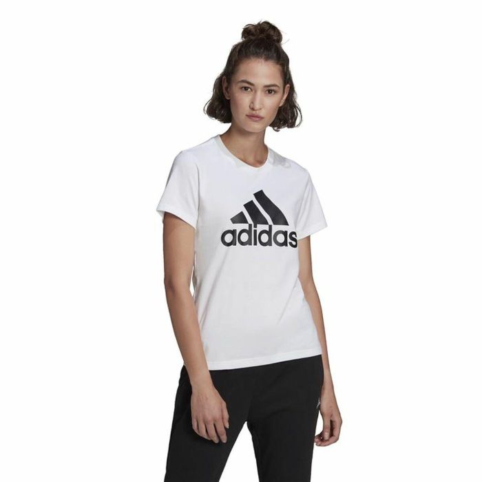 Camiseta de Manga Corta Mujer Adidas GL0649 Blanco (XS) 4