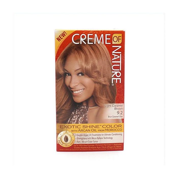Creme of Nature Crema de Color con Aceite de Argán Marruecos Light Caremel Brown 9 2