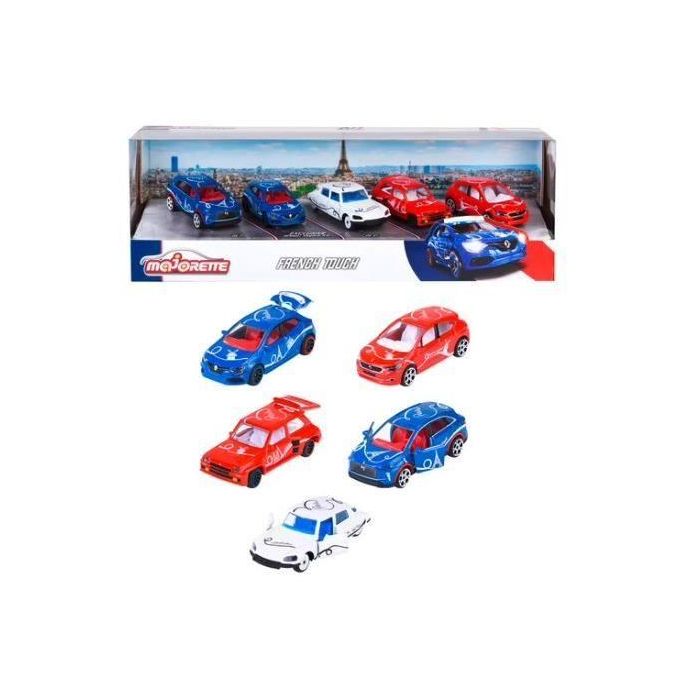 Majorette - French Touch - Caja de 5 coches franceses famosos