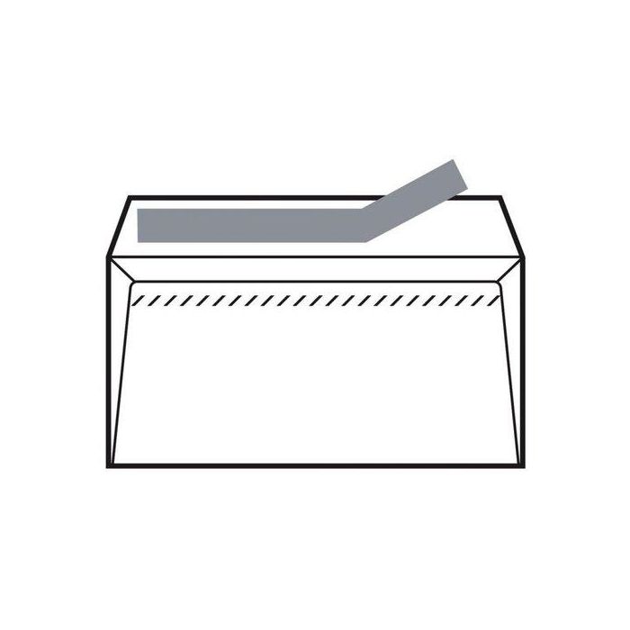 Sobre Sam 120X176 Blanco 90G Open (Silicona) Paquete De 25