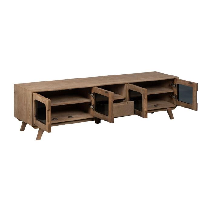 Mueble de TV BURNIE Negro Natural 180 x 40,5 x 48 cm 8