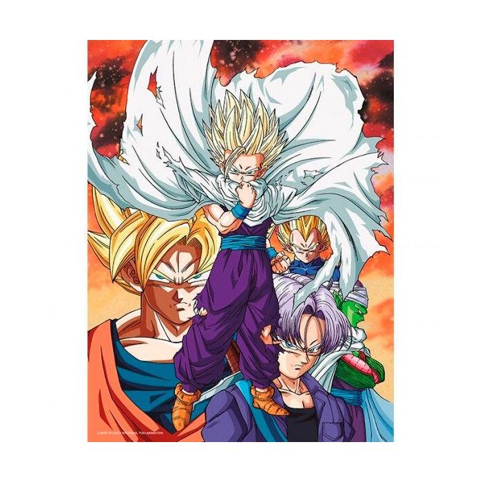 SD TOYS Poster cristal Heroes vs Cell Dragon Ball Z 30x40cm
