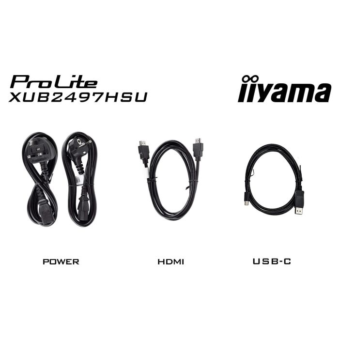 IIYAMA XUB2497HSN-B2 60,5 cm (23,8") 1920 x 1080 Pixeles Full HD LED 1 ms Negro