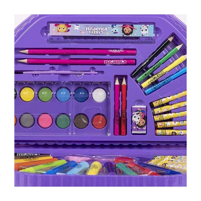 Cerdá Set Papelería Coloreable 50 Piezas La Casa de Gabby Gabby's Dollhouse 1