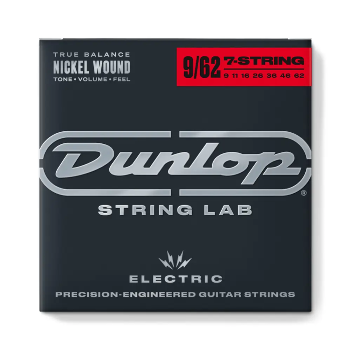 Dunlop Juego Eléctrica Nickel 9-62 (7 St.) Cuerdas Guitarra Eléctrica 3 Dunlop Juego Eléctrica Nickel 9-62 (7 St.) Cuerdas Guitarra Eléctrica 3