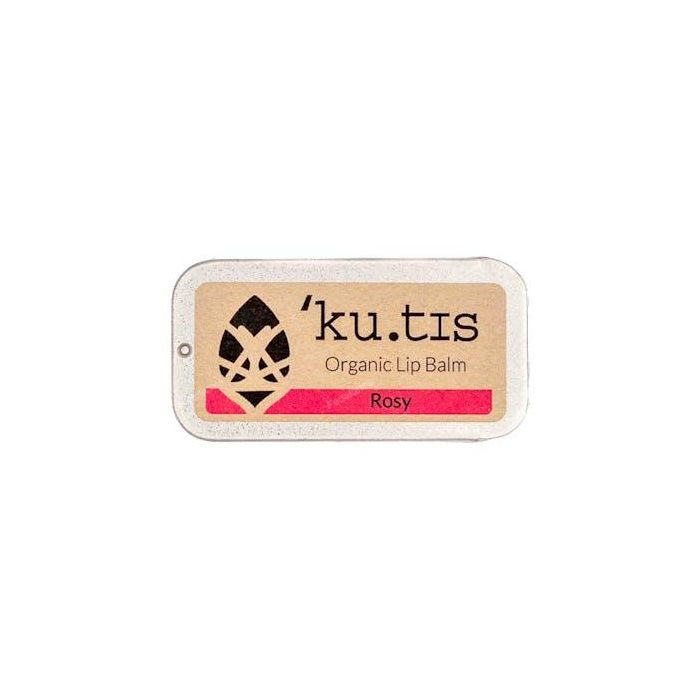 KUTIS SKINCARE Bálsamo Labial Rosa con Aceite de Rosa de Damasco - Hidratante y Protector con Color, Ecológico