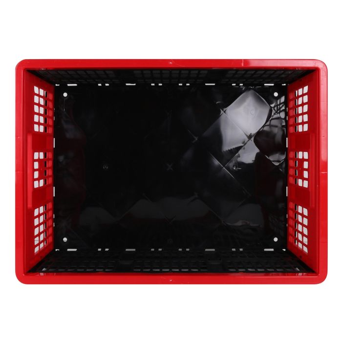 Voila Caja Plegable 45L con Dimensiones 53x37x27 cm en Rojo y Negro (10 Unidades)