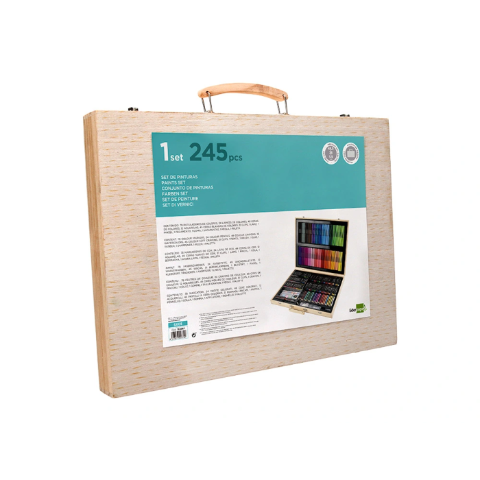 Liderpapel Estuche de Pintura 245 Piezas Maletín 49x36,6x4,5 cm 3