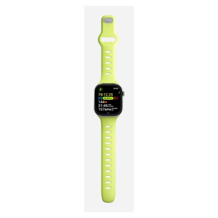Nomad - Correa Tempo Band de Caucho para Apple Watch 41mm / 42mm, Verde Lumen, 18mm, Ajustable y Resistente al Agua 5