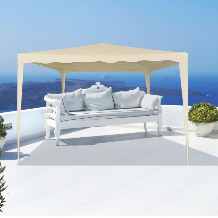 Cenador Aktive 300 x 240 x 300 cm Metal Poliéster Crema 1 Cenador Aktive 300 x 240 x 300 cm Metal Poliéster Crema 1