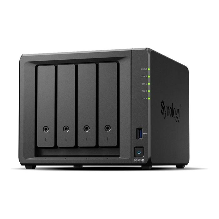 Synology DS925+ Servidor NAS 4 Bahías AMD Ryzen Quad-Core 2.5GbE para PYMES y Profesionales