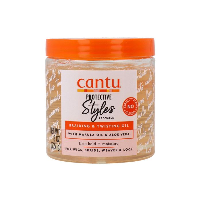Cantu Protective Styles Gel para Trenzar y Retorcer con Aceite de Marula y Aloe Vera 227g