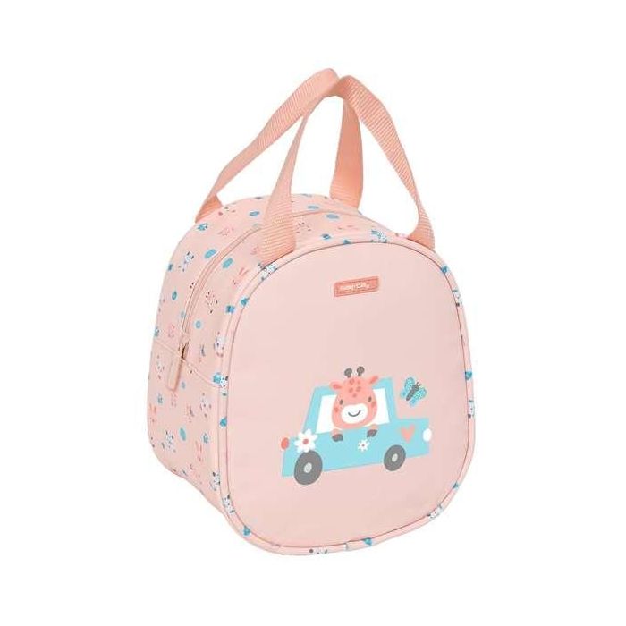 Portameriendas Térmico Safta Jirafa Coral 19 x 22 x 14 cm