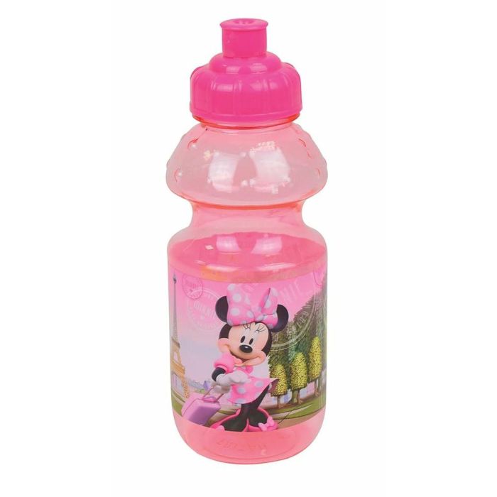 Set de Vajilla Disney Minnie - FUN HOUSE - 006377 - Vidrio, Plato Hondo, Plato Llano, Botella, Caja para Merienda y Cubiertos 1