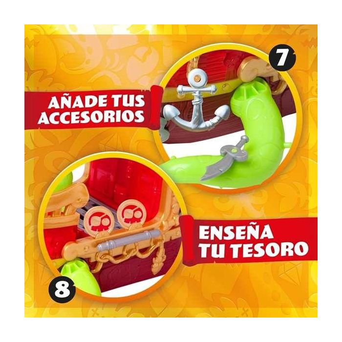 Magic Box Barco Pirata Kraken PPXSP112IN20 con Cañón, Catapulta y Prisión para 10 Figuras Piratix 9