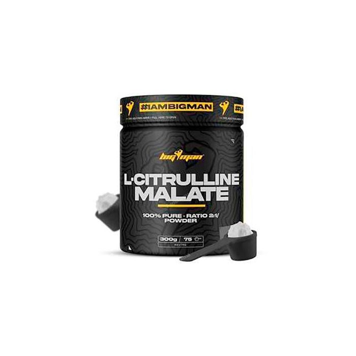 BIGMAN L-Citrulina Malato 2:1 300g Neutro para Deportistas Suplemento Puro