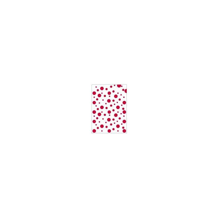 Bolsa Disfraz 65X90 Cm. Impresa Topos Rojo (Set de 5)