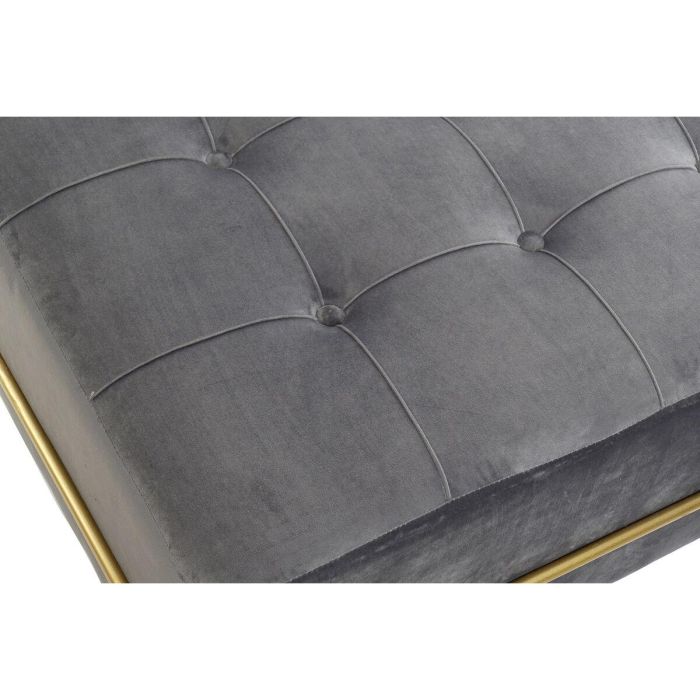 Descalzadora Glam DKD Home Decor Gris Dorado 80 x 47 x 80 cm 2