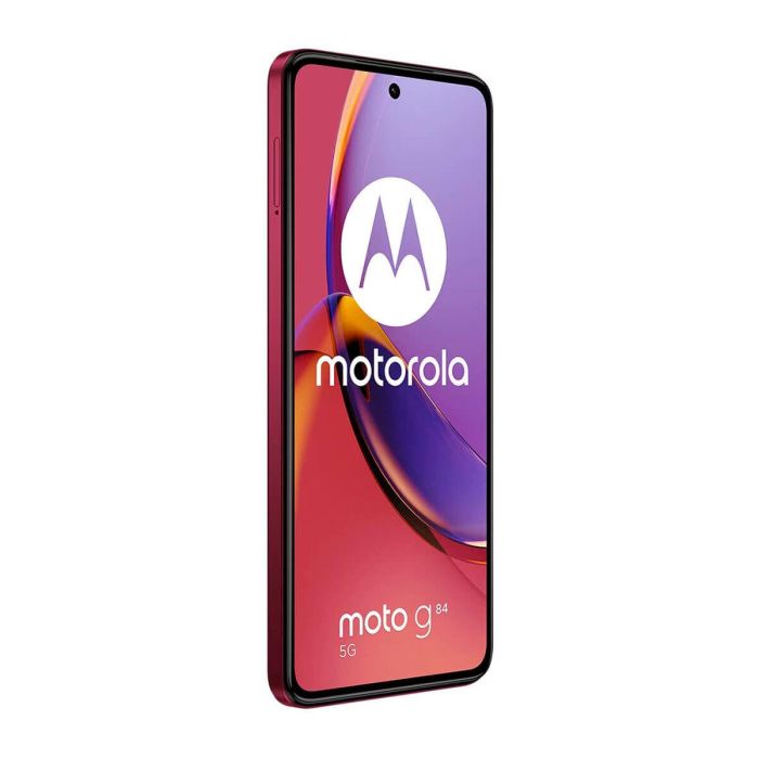 Motorola Moto G84 5G, 6.5" pOLED 120Hz, Snapdragon 695 5G, 8GB RAM, 256GB, Cámara 50MP OIS, Dual SIM, 5000mAh, Android 13, Rojo 1 Motorola Moto G84 5G, 6.5" pOLED 120Hz, Snapdragon 695 5G, 8GB RAM, 256GB, Cámara 50MP OIS, Dual SIM, 5000mAh, Android 13, Rojo 1