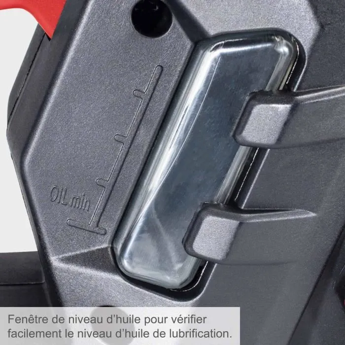 Scheppach Motosierra Eléctrica CSE2600 - 45.5 cm - 2400 W - Negro y Rojo 2