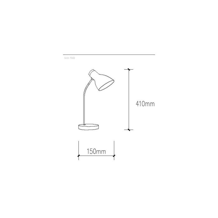 Lámpara de Mesa "Miranda"  [SKD-T002-W] Blanco 9