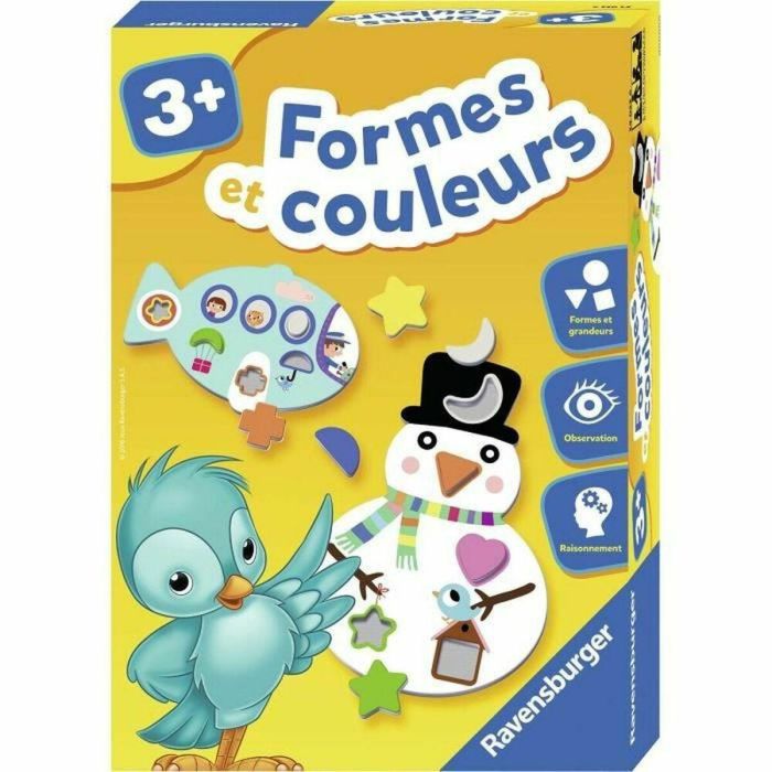Ravensburger Formas y Colores - Juego educativo de siluetas y fichas para aprender formas, tamaños y colores - A partir de 3 años